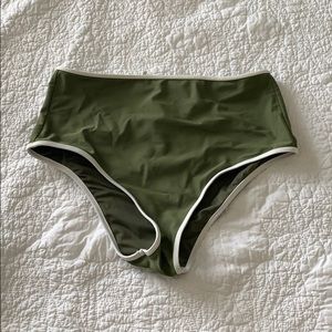 High waisted bikini bottoms